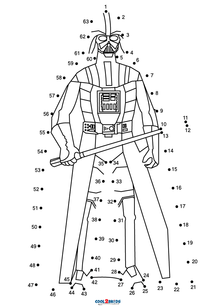 Free Printable Star Wars Dot to Dot
