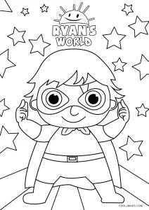 Free Printable Ryan's World Coloring Pages For Kids