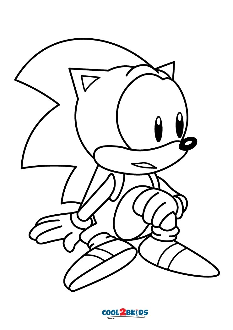 Classic Sonic Coloring Pages