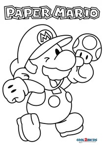 Free Printable Paper Mario Coloring Pages For Kids