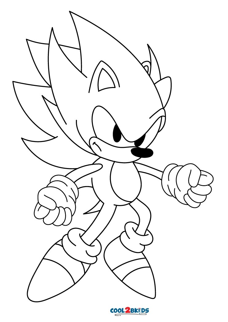 Coloriages Super Sonic Coloriages Gratuits à Imprimer