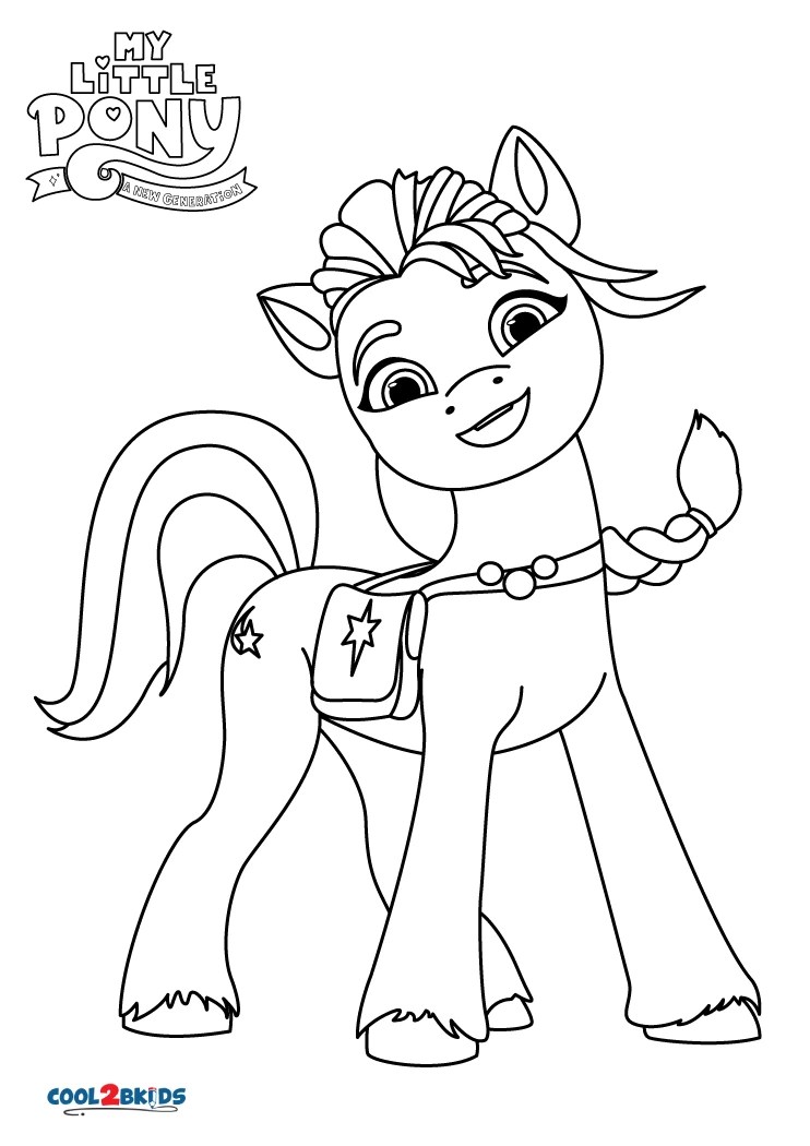 Free Printable My Little Pony A New Generation Coloring Pages For Kids