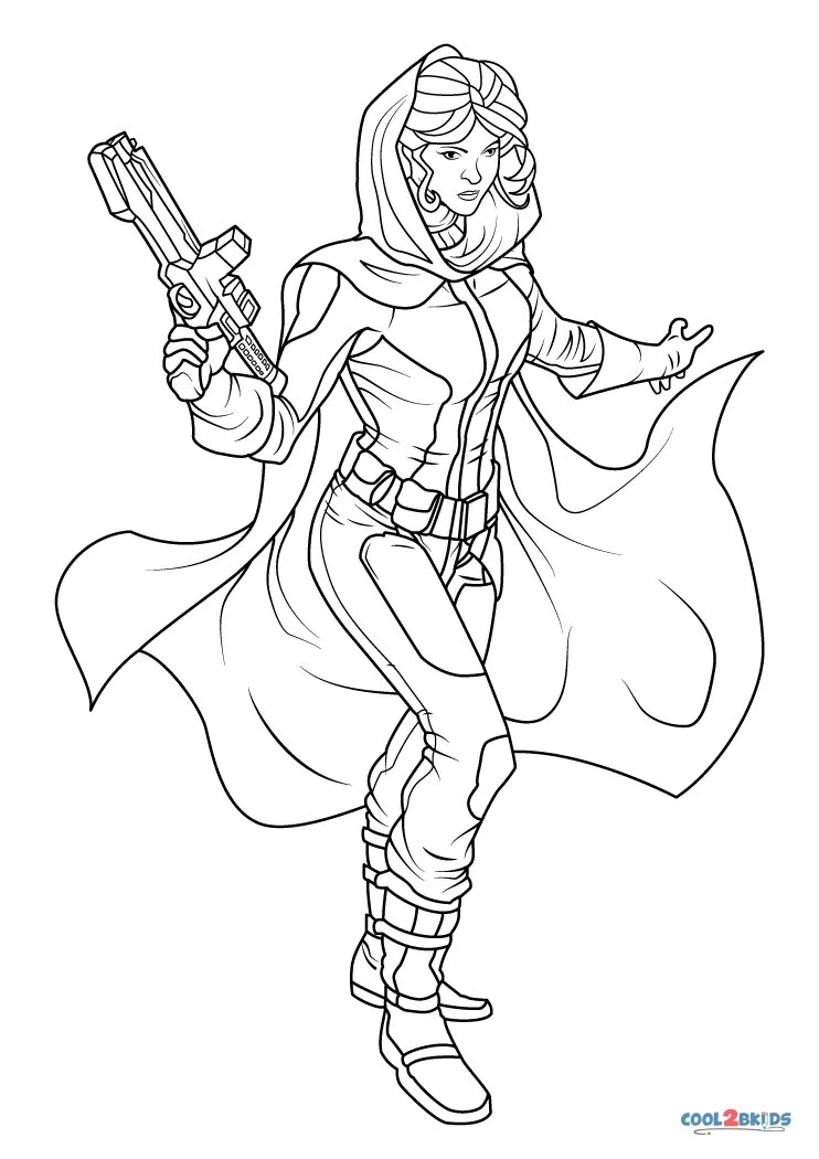 Star Wars Leia Coloring Pages