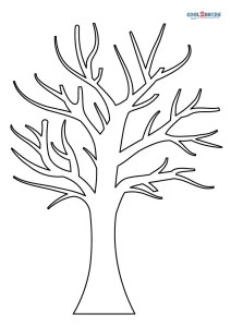 Free Printable Bare Tree Coloring Pages For Kids