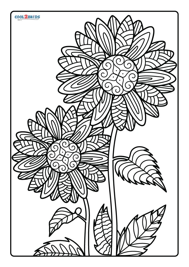 Free Printable Sunflower Mandala Coloring Pages For Kids Free Printable Sunflower Mandala Coloring Pages For Kids