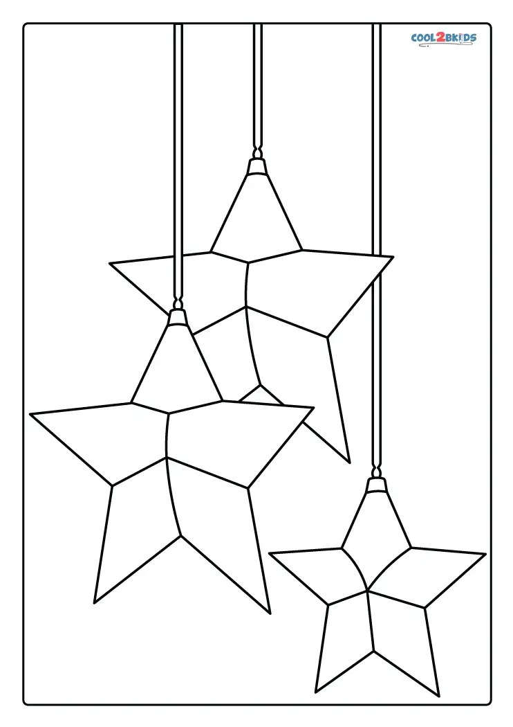 Free Printable Christmas Star Coloring Pages For Kids