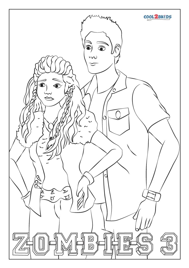 Disney Zombies Coloring Pages Printable edu.svet.gob.gt