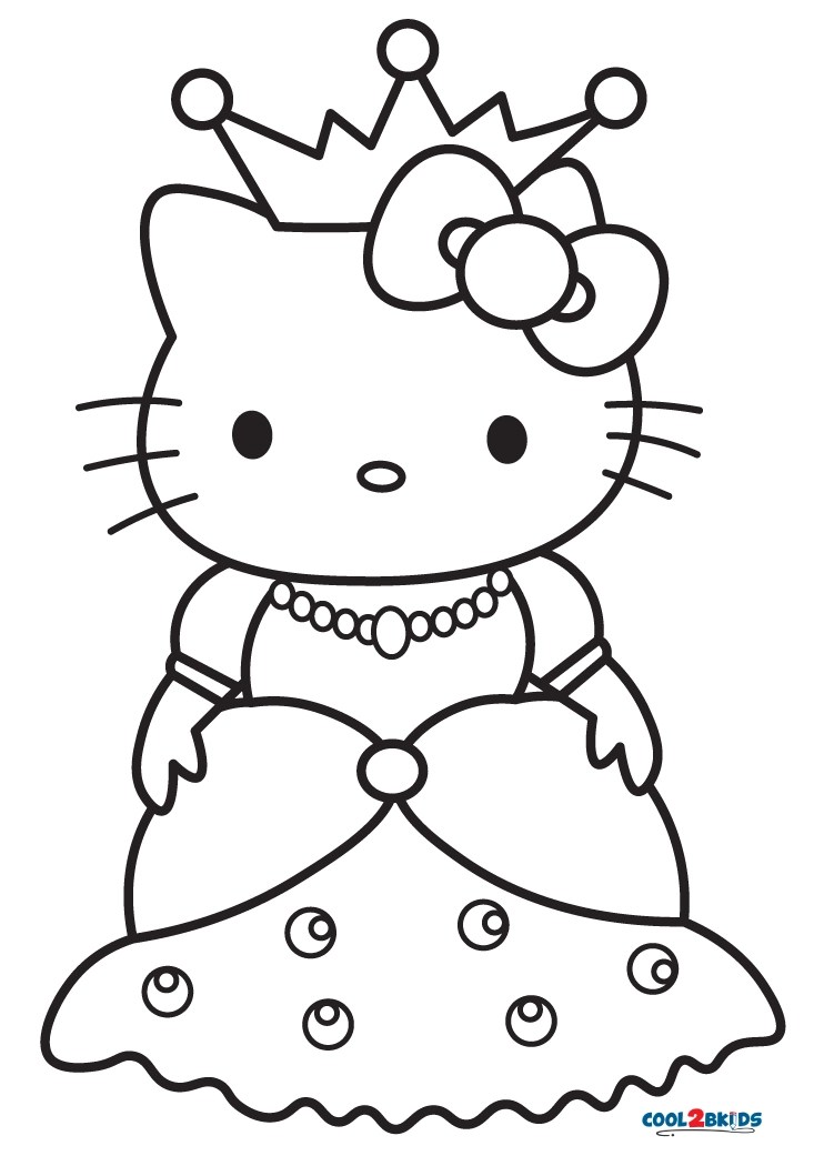 Hello Kitty Princess Coloring Pages For Kids Hello Ki vrogue.co
