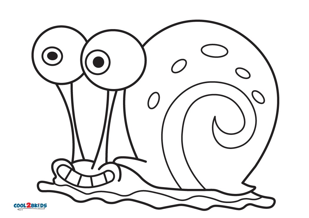 Free Printable Gary The Snail Coloring Pages For Kids