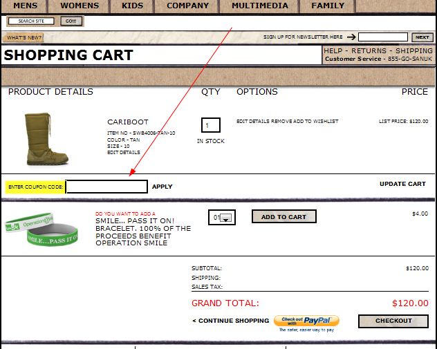 Coupon Instructions How & Where to Enter Promo Codes for Specific