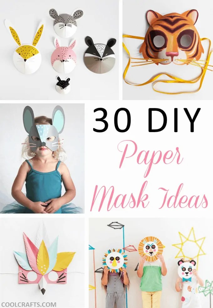 30 DIY Paper Mask Design Ideas • Cool Crafts