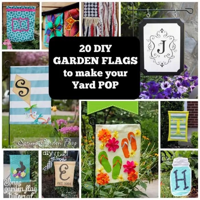 Make Your Yard Pop With These 20 DIY Garden Flags • Cool Crafts