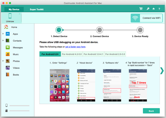 How to Connect Android Device to Mac OS X