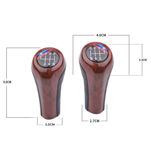 High Quality 5 / 6 Speed Wood Grain Shift Knob For BMW 1356 Series X1 X3 X5