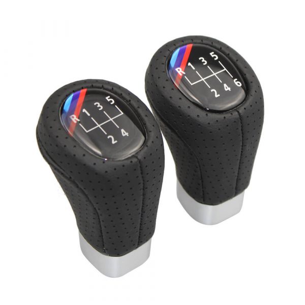 Diagonal 5/6 Speed Manual BMW Shift Knobs Tri Color M Logo