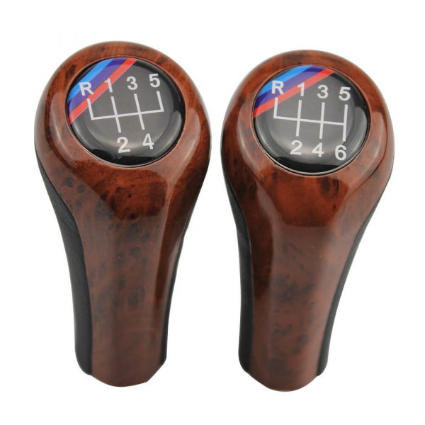 High Quality 5 / 6 Speed Wood Grain Shift Knob For BMW 1356 Series X1 X3 X5