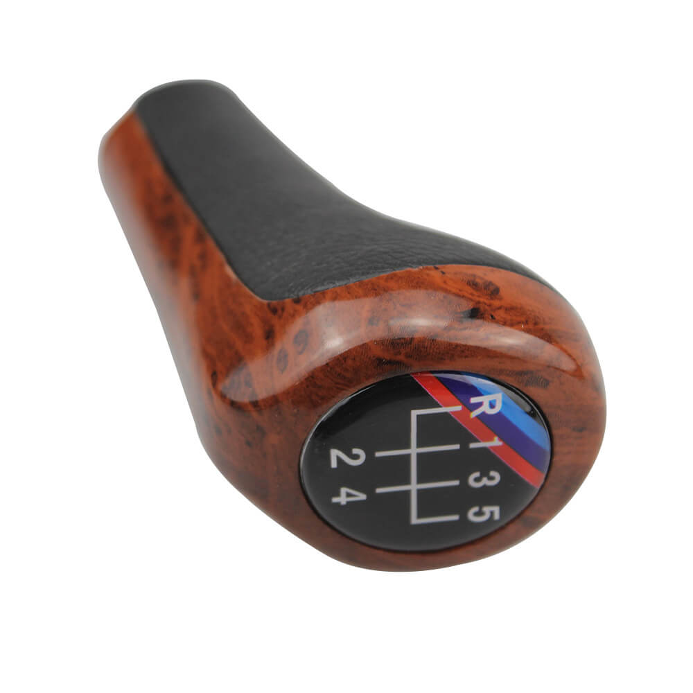 High Quality 5 / 6 Speed Wood Grain Shift Knob For BMW 1356 Series X1 X3 X5