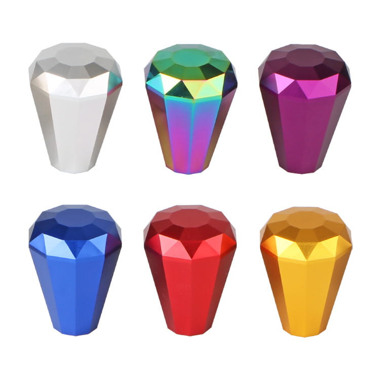 Universal Manual Aluminum Diamond Shift Knob Blue Coolshiftknob