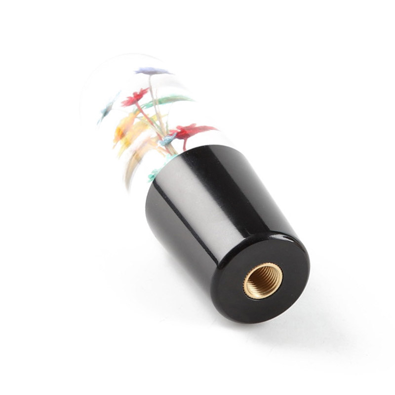 Attractive Crystal Real Flower Gear Knob JDM Universal Coolshiftknobs