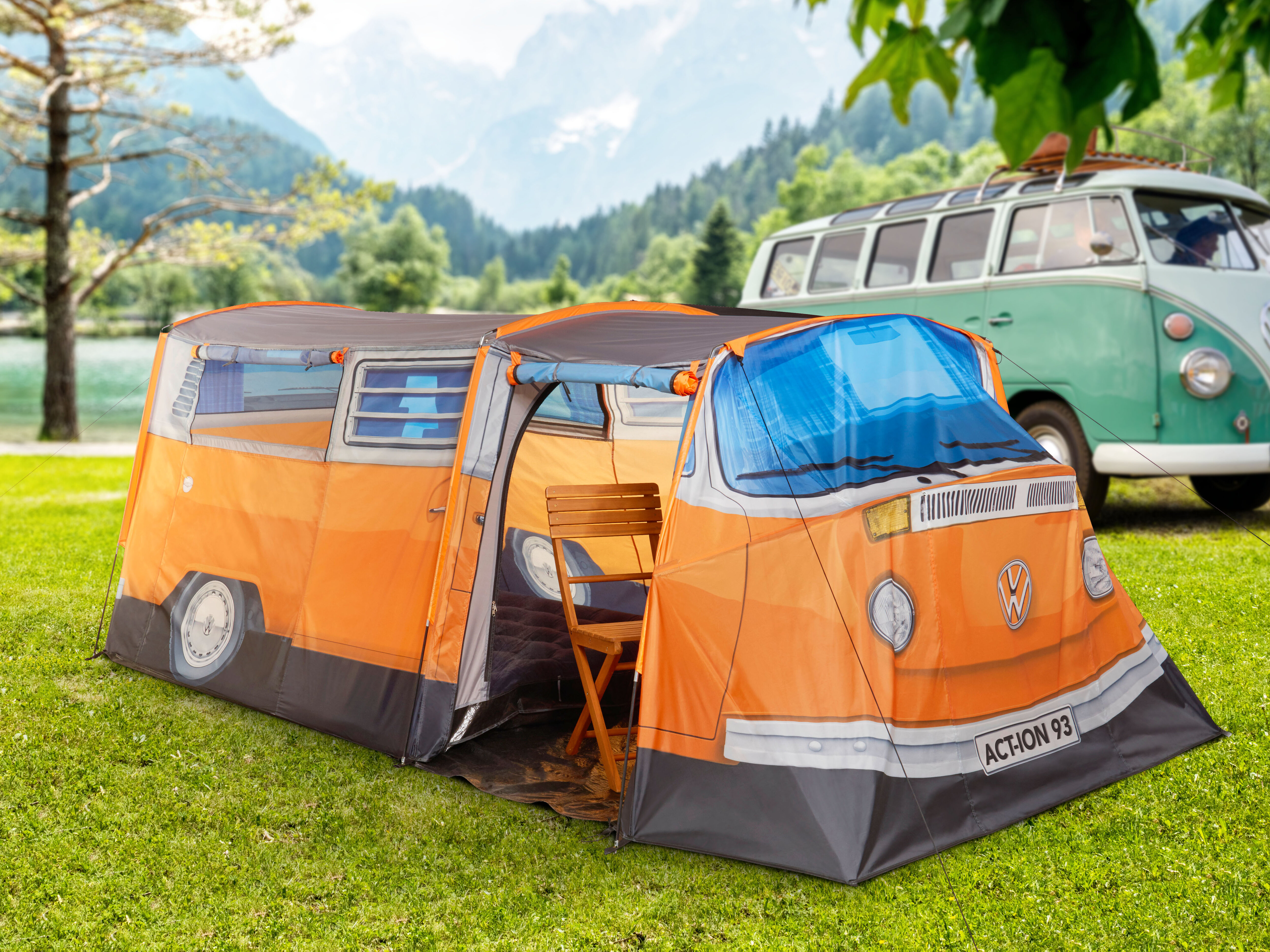 VWBus Zelt orange 3 Personen