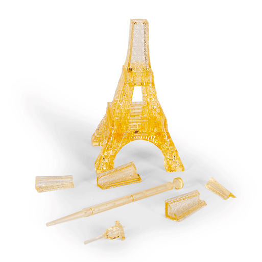 3D Eiffel Tower Crystal Puzzle A Landmark Puzzle
