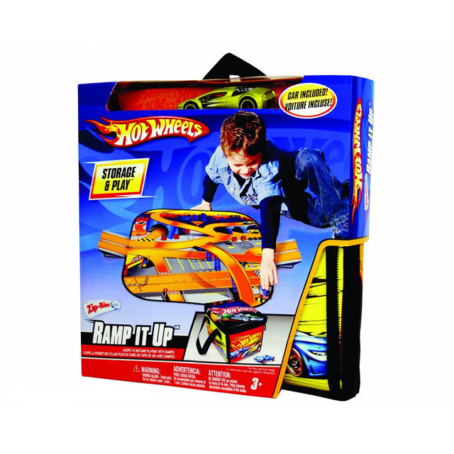 Hot Wheels Zip Bin Ramp It Up Ideal for portable play!