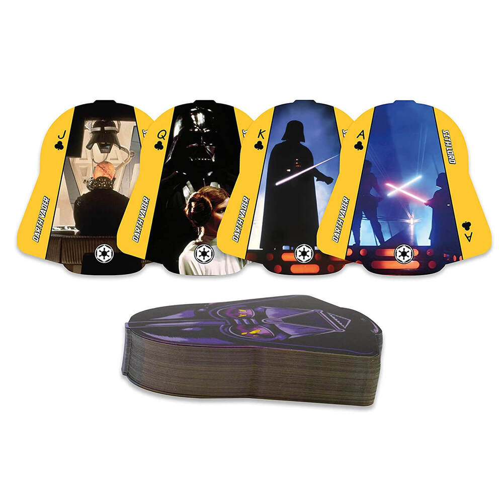 Star Wars Darth Vader Shaped Playing Cards In the shape of the Sith