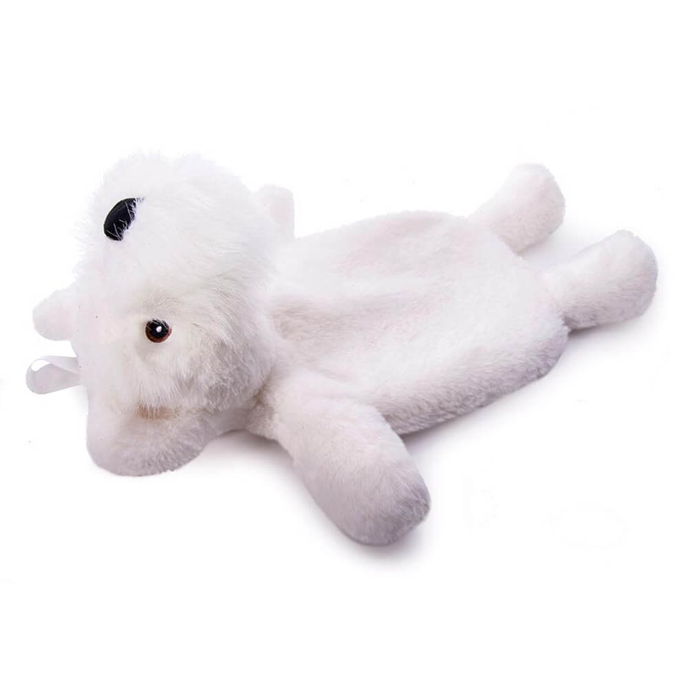 Terrier Plush Hot Water Bottle Comfy to hug and warm to hold when it