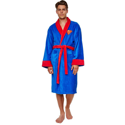 Superman Bathrobe Even superheroes need to relax!