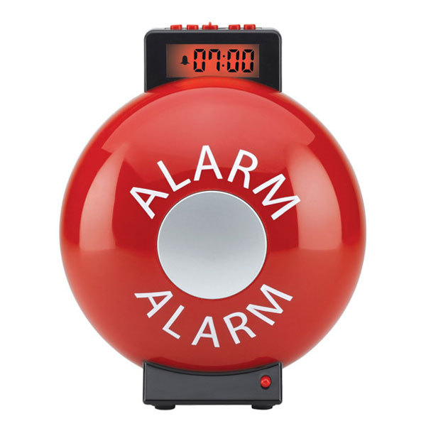 Fire Bell Alarm Clock Shock You Awake
