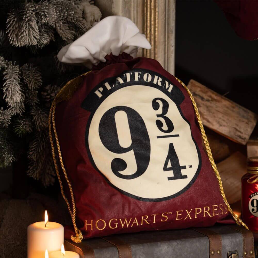 Harry Potter Platform 9 3/4 Santa Sack Magical Present Storage
