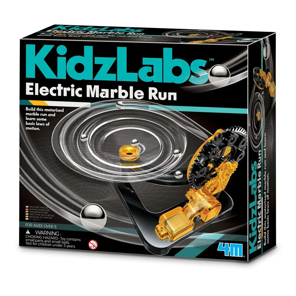 KidzLabs Electric Marble Run Watch the mesmerising marbles spiral