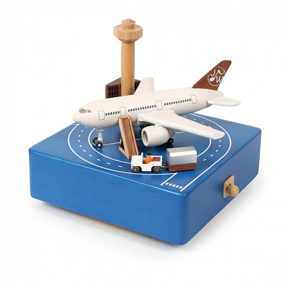 Airport Moving Wooden Musical Box The perfect gift for any little
