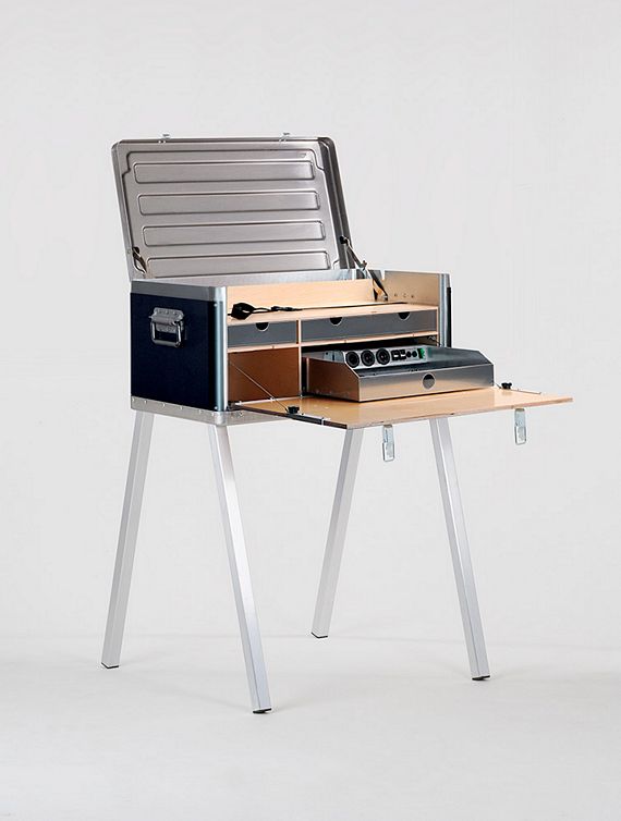 Solar Powered Field Desk Lets You Set Up An Office Anywhere Outdoors