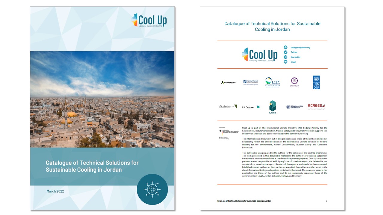Catalogue of Technical Solutions for Sustainable Cooling in Jordan