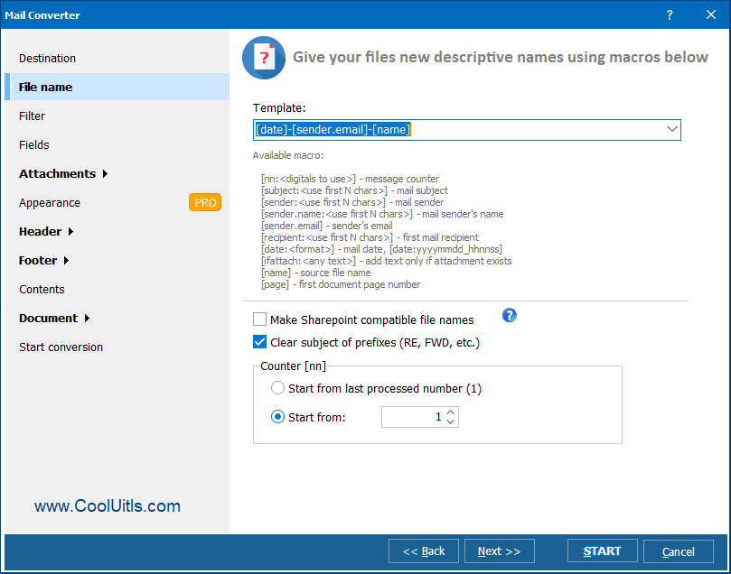 Total Mail Converter → Email Conversion Software