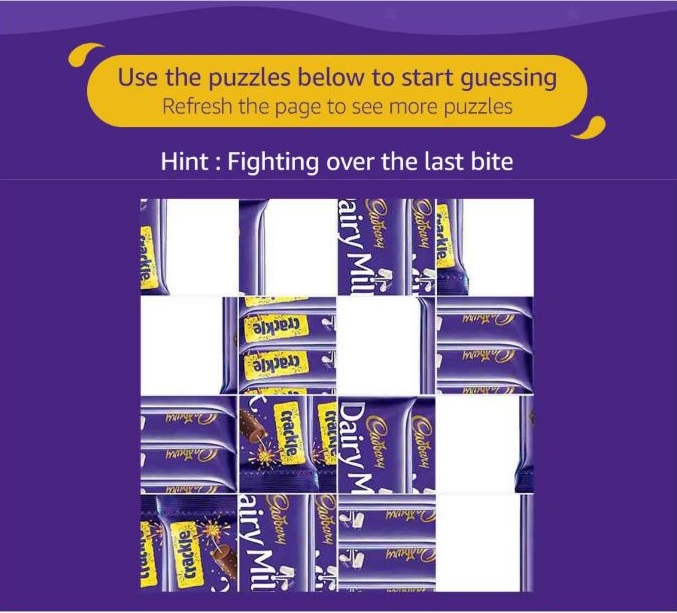 (All Answers) Amazon Cadbury Contest Quiz Solve & Win Rs.5000 Free