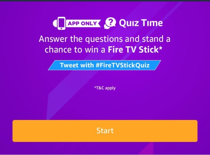 (All Answers)Amazon Fire TV Stick QuizWin Free Fire TV Stick Free
