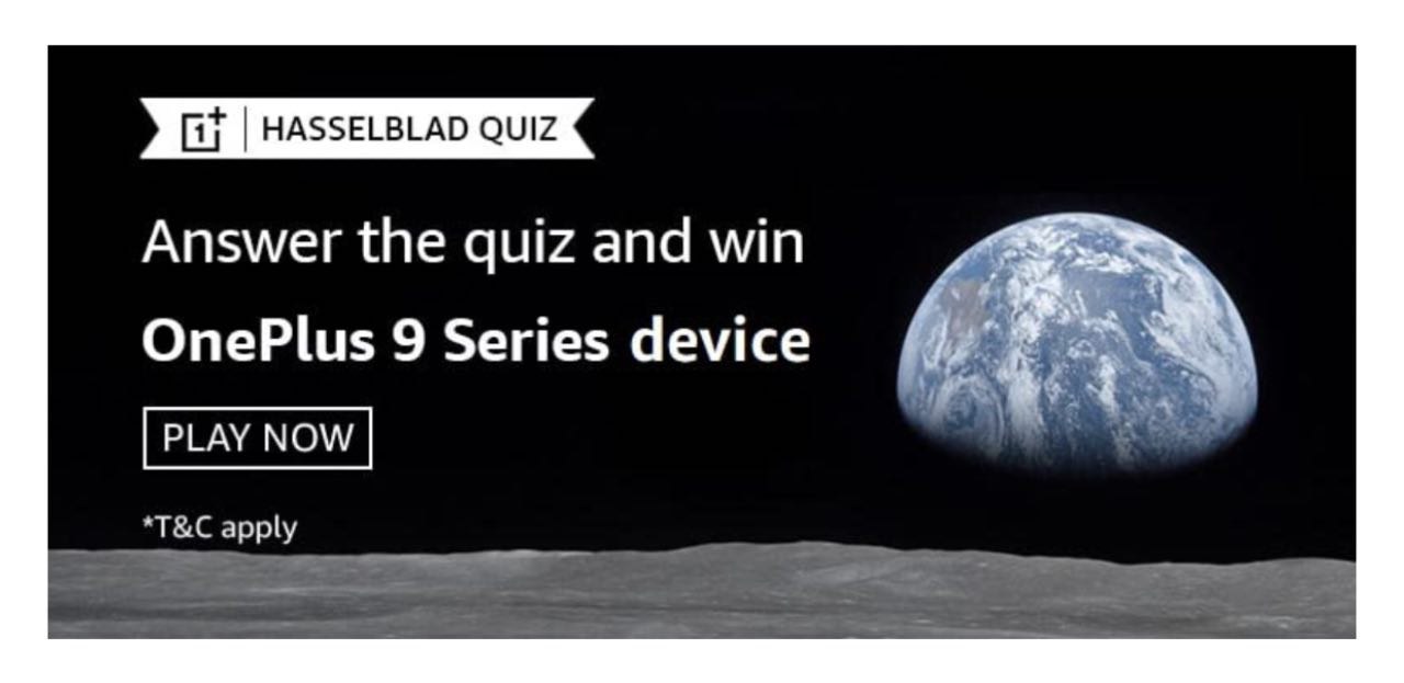 Amazon OnePlus 9 5G Quiz Answers Win OnePlus 9 Series Device