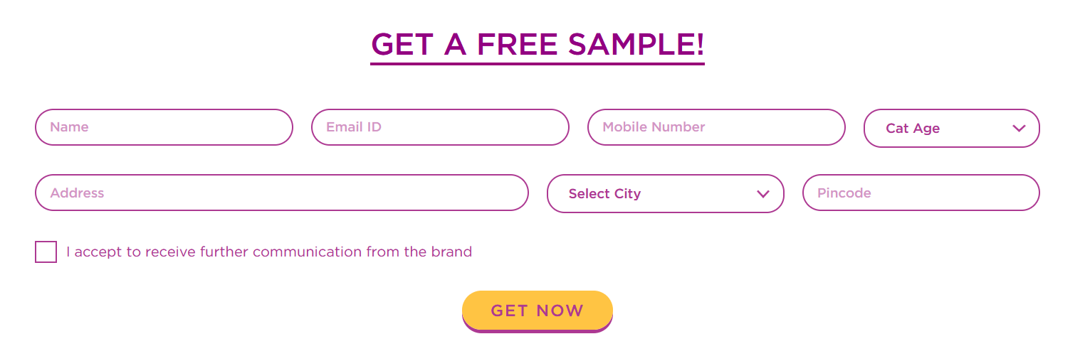 [सैंपल फ्री] Get Free Sample Of Whiskas Tasty Mix Cat Food