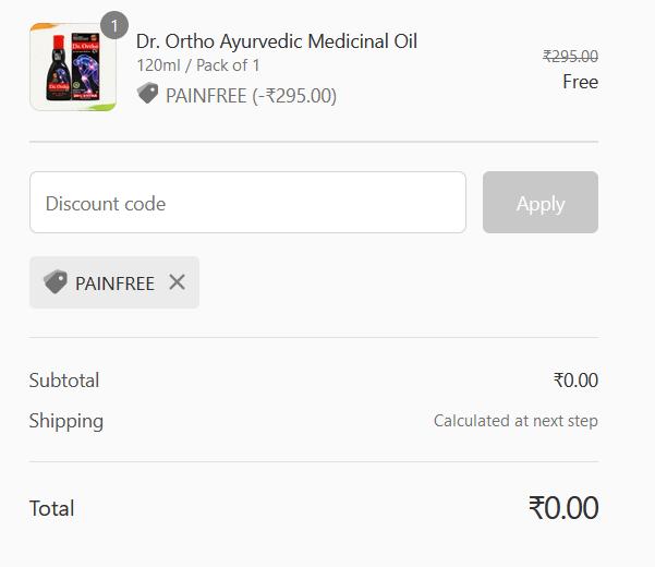 [सैंपल फ्री] Get FREE Sample Of Dr. Ortho Ayurvedic Medicinal Oil