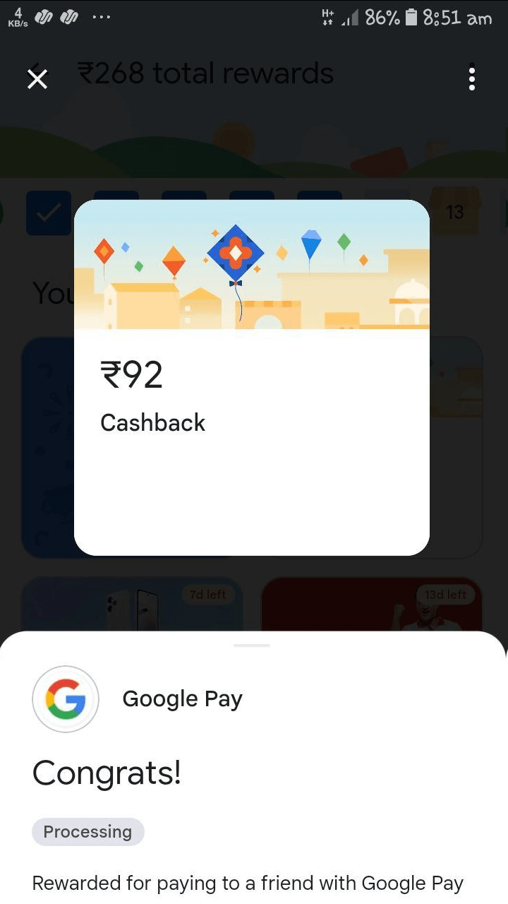 [Last Day] Google Pay Kite Fest Offer Fly 200 Kites & Get Upto ₹100