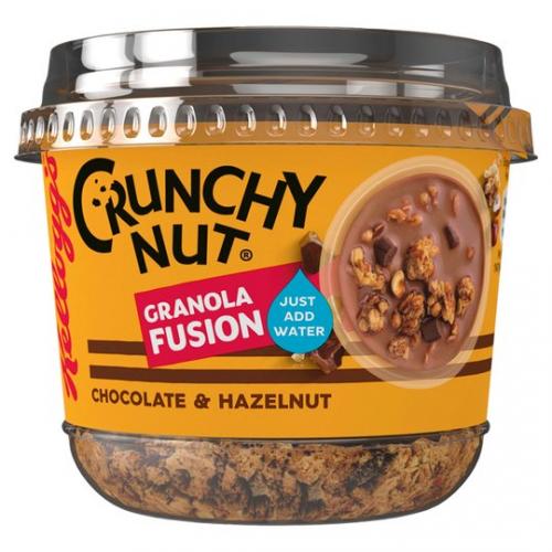 Köp Kelloggs Crunchy Nut Chocolate & Hazelnut Granola Fusion 65g hos Coopers Candy