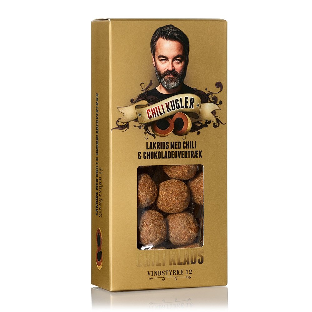 Chili Klaus Chili Guld Kugler vindstyrke 12 90g present/presenttips