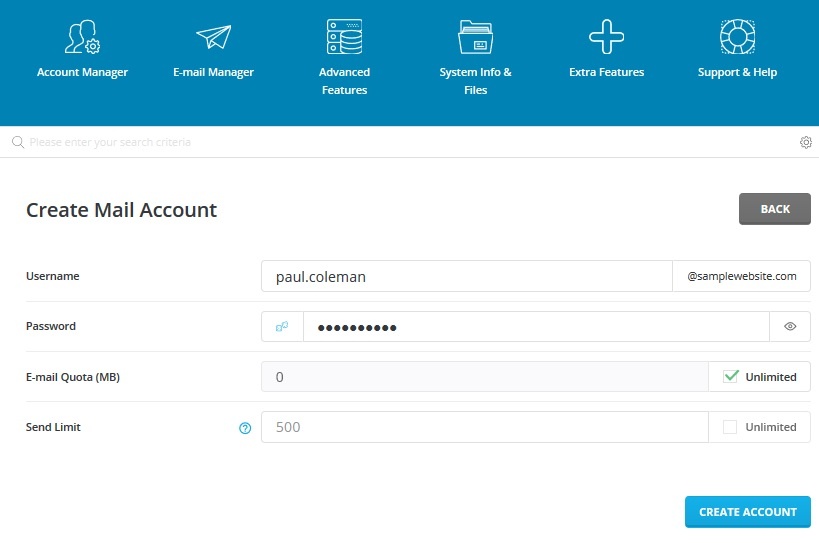 Email address with my own domain Copahost