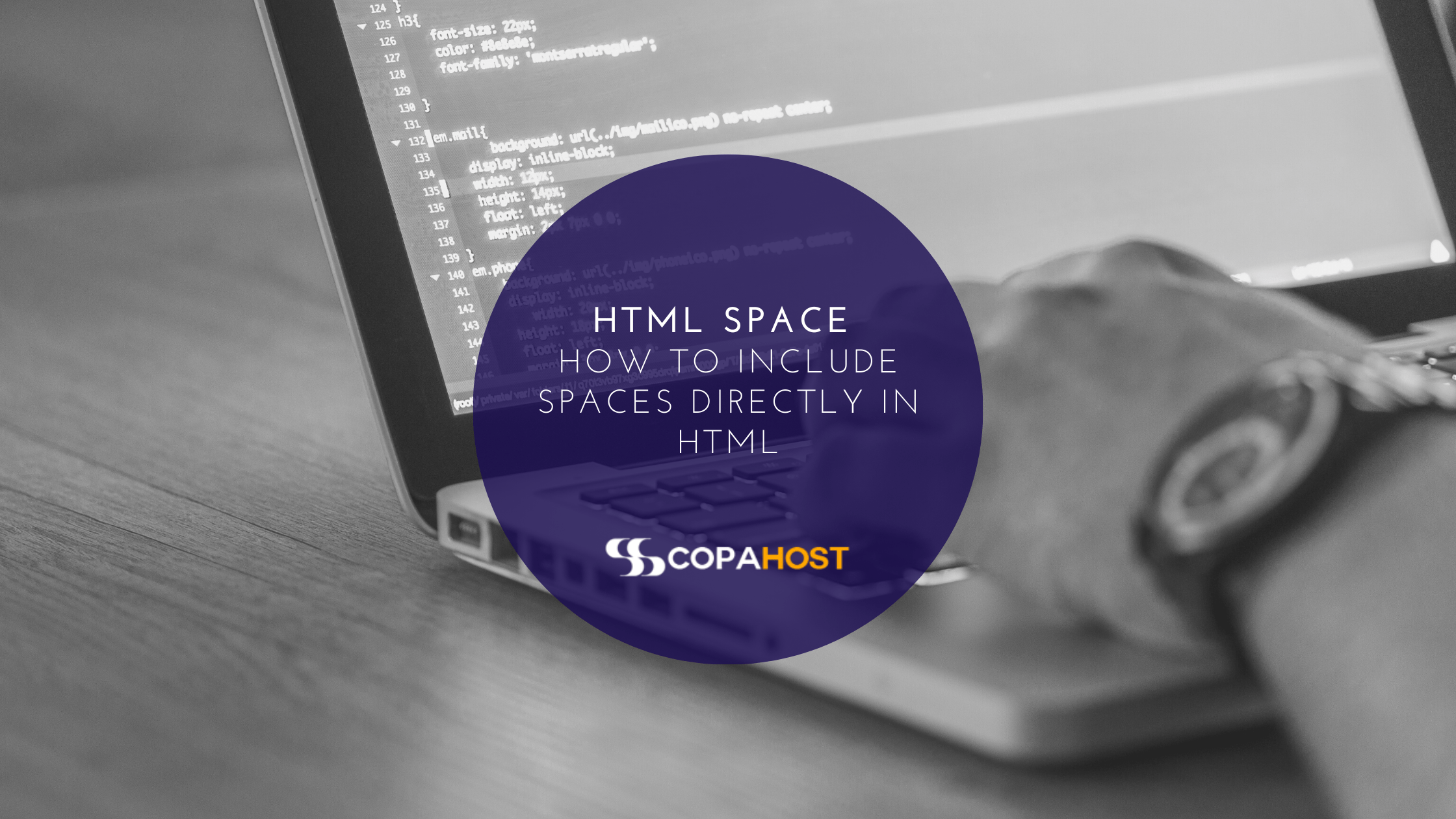 HTML Space how to include spaces directly in HTML Copahost