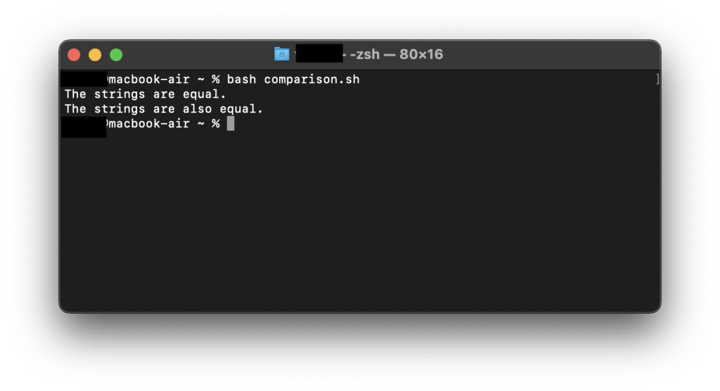 Compare Strings In Bash Copahost