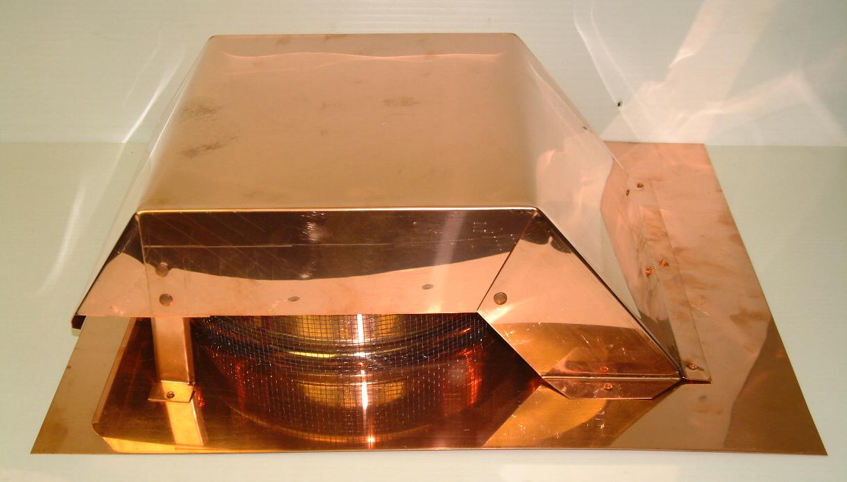 Volko is your copper vent source...copper roof vents...custom