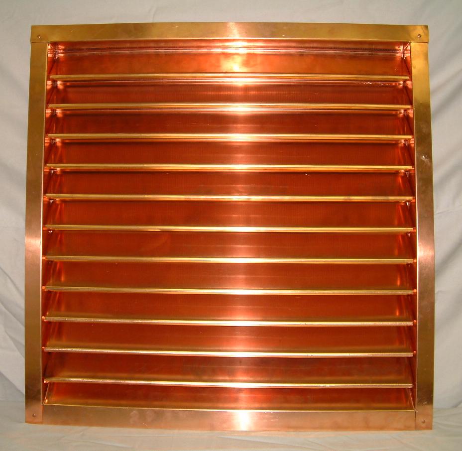 Copper Caps Copper Wall Vents Custom Ventilation Solutions.