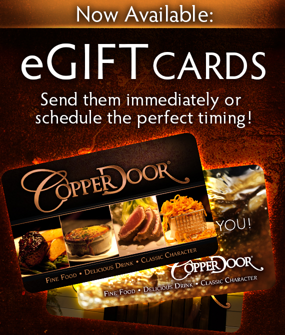 Copper Door Restaurant Not Too Fancy, Not Too Casual, It's Juuust